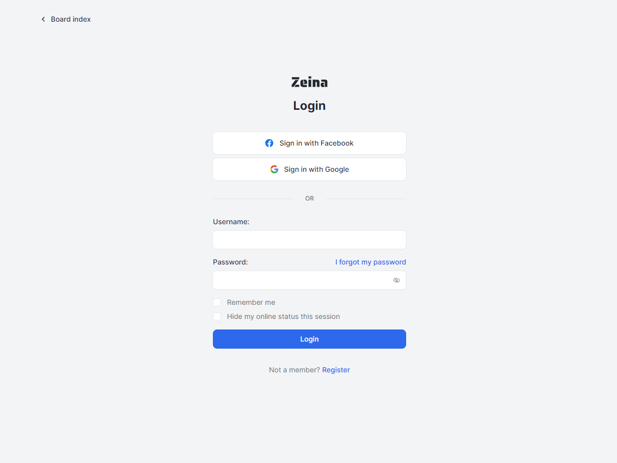 Zeina phpBB Auth Login